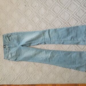 light blue bootcut jeans
